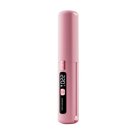 New Mini Wireless Straightener Portable Curler, Multi-Function Professional Hair Styling Tool 6 Temperature Settings